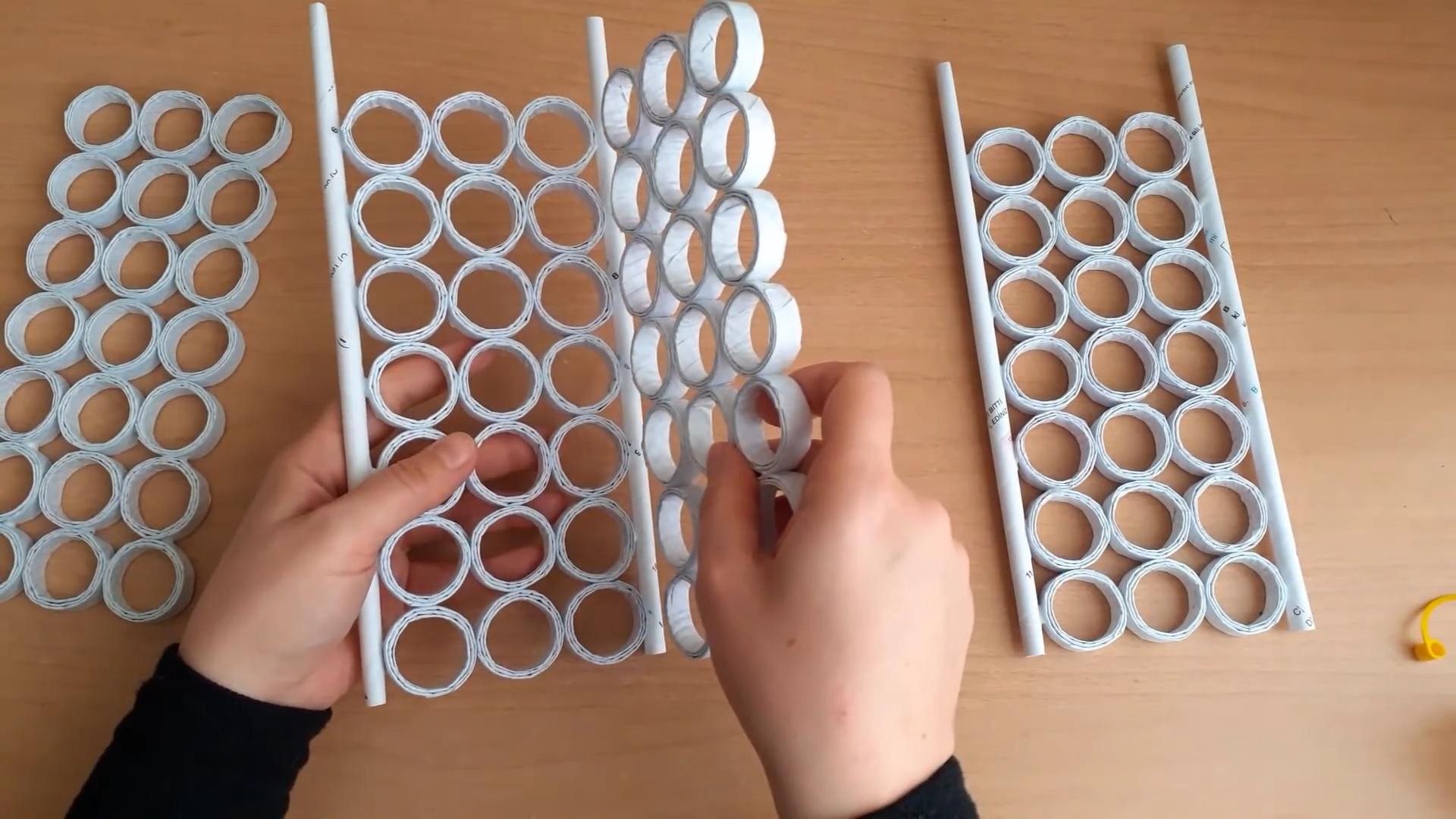 Papierblumenvase selber machen